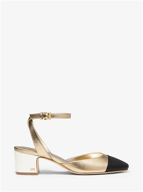 michael michael kors brie leather pumps|Michael Kors Brie Leather Pump In Black .